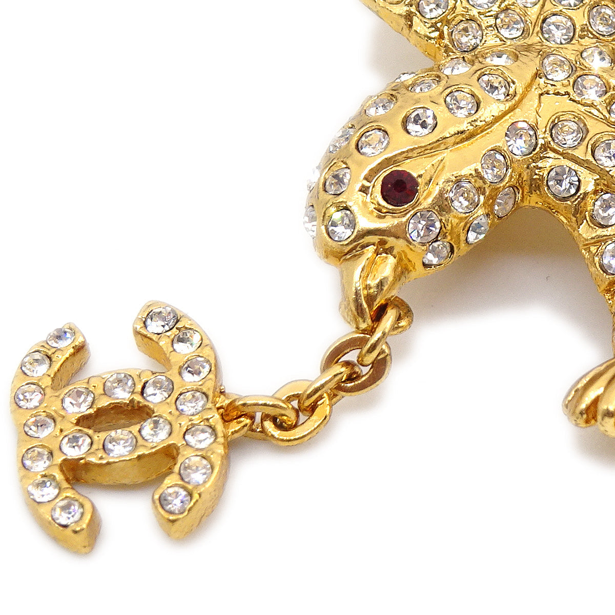 Chanel 2001 Eagle Crystal Brooch Pin