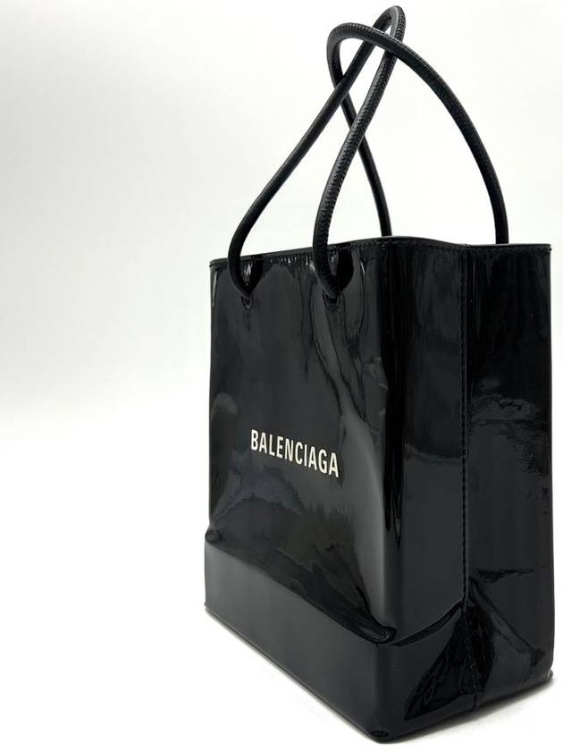 Luxury Balenciaga  Square patent tote bag XXS 572411