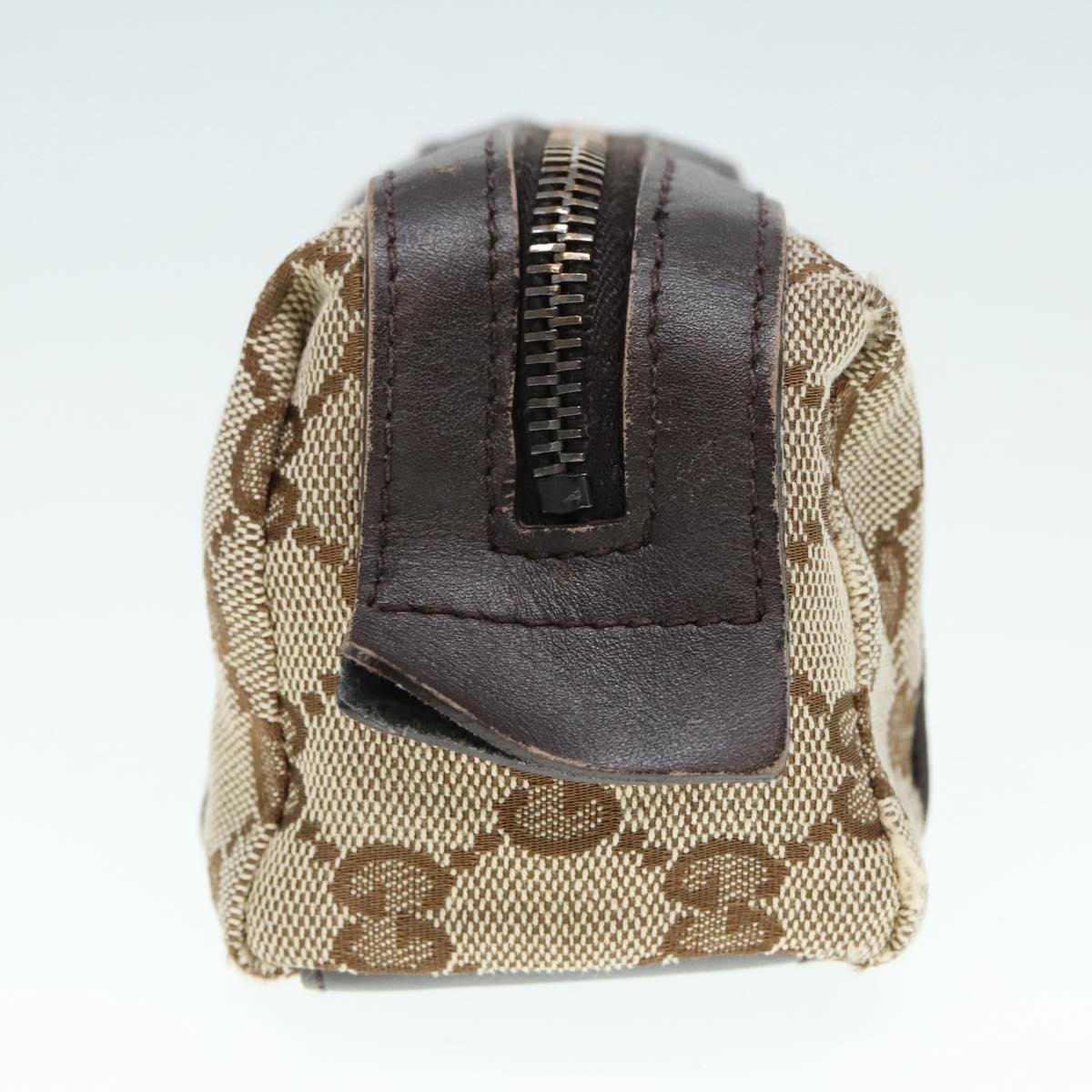 Gucci Web Beige Canvas Clutch Bag