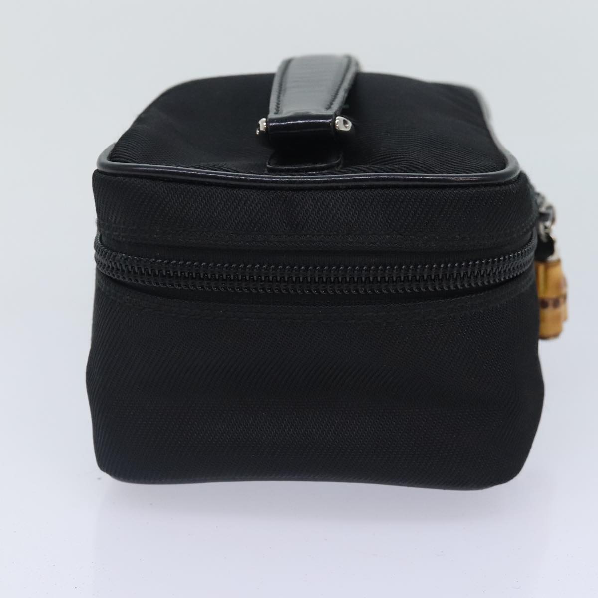 Gucci Bamboo Black Canvas Clutch Bag