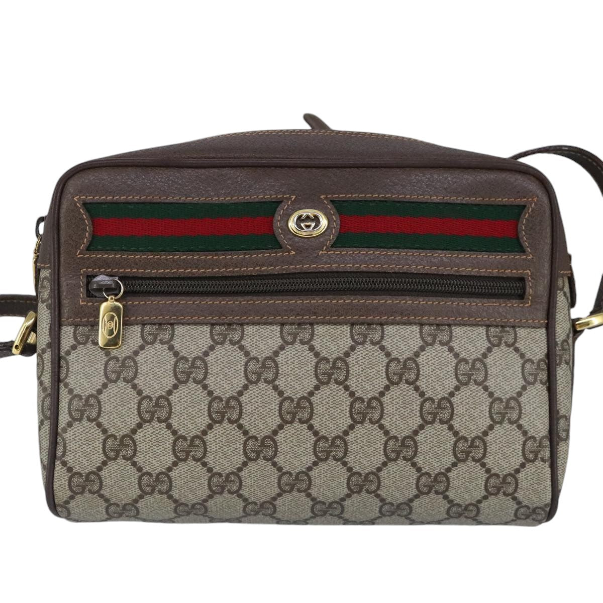 Gucci Ophidia Beige Canvas Shoulder Bag
