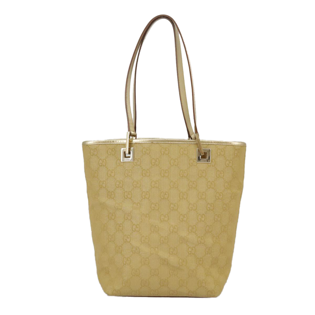 Gucci Gold Canvas Tote Bag