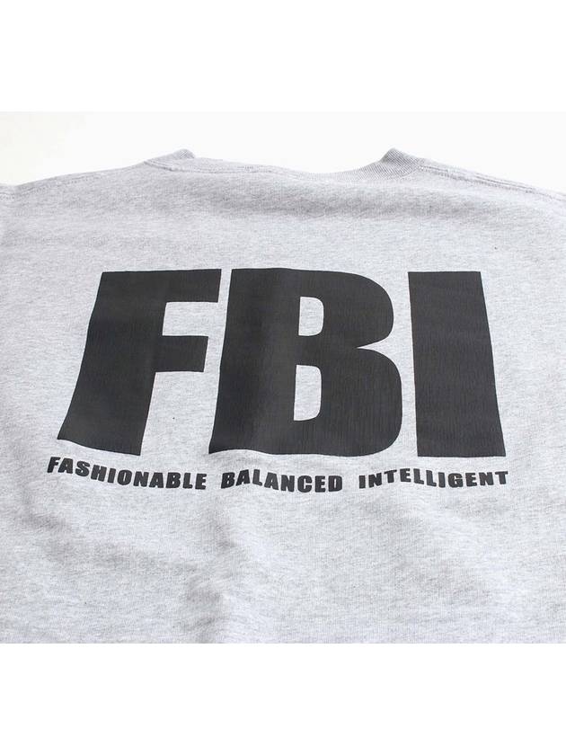 Luxury Balenciaga  FBI Logo Sweatshirt Grey