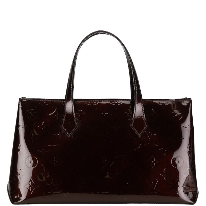 Louis Vuitton Monogram Vernis Wilshere PM Handbag M91644 Rouge Forest Wine Red Patent  Louis Vuitton