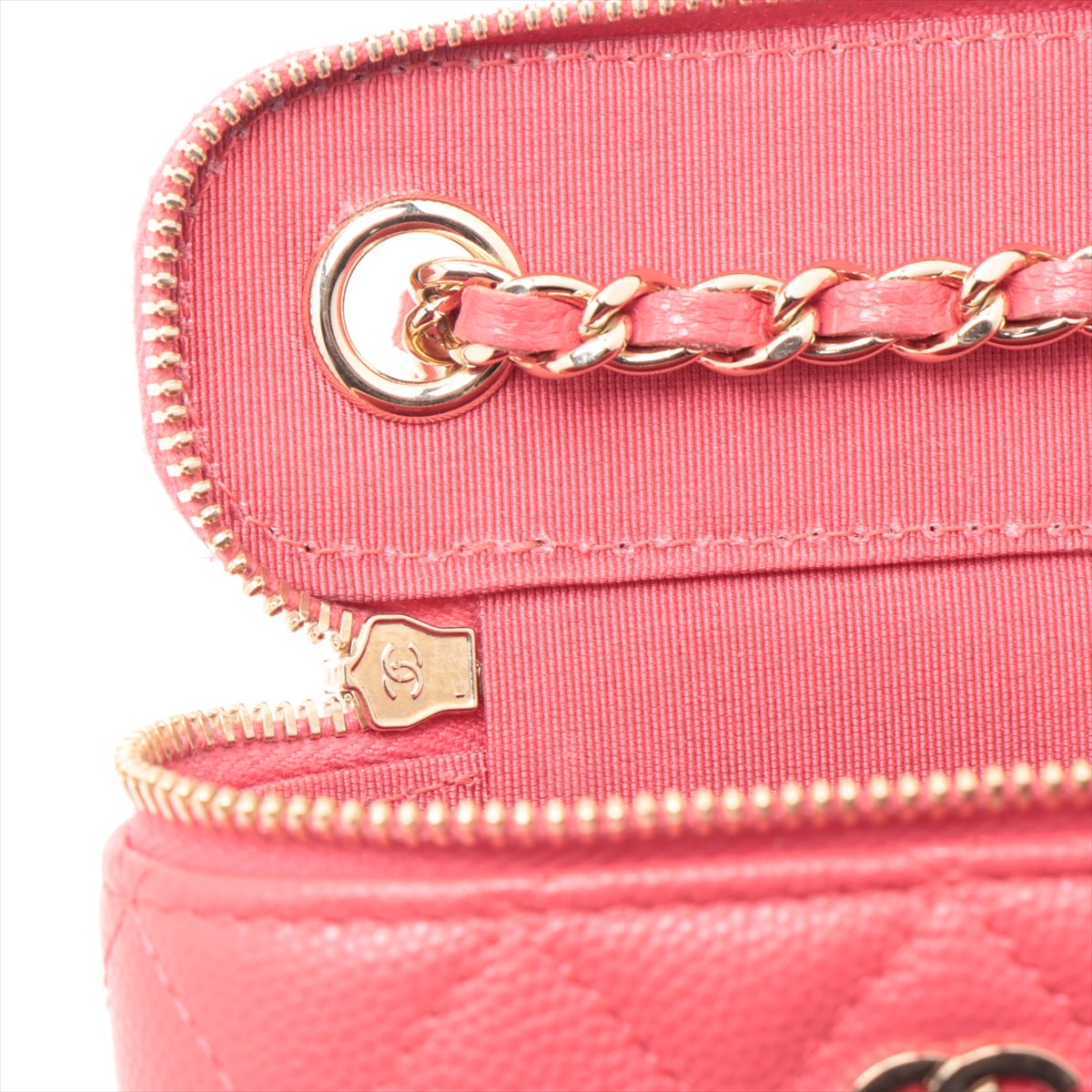 Chanel Matrasse Caviar S Chain Shoulder Bag Pink G