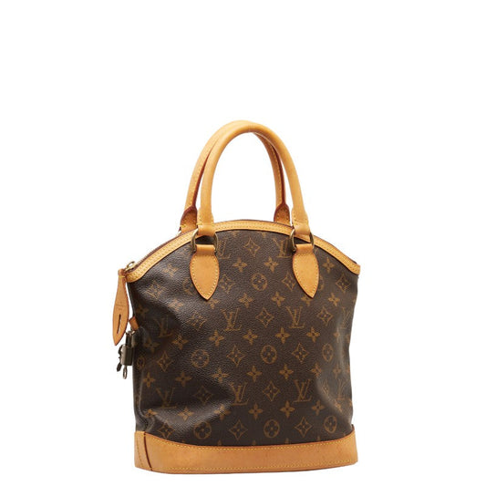 Louis Vuitton Monogram Lockies Handbag M40102 Brown PVC Leather  Louis Vuitton