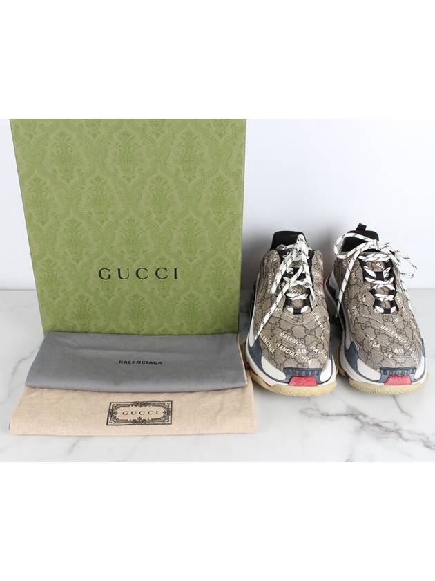 Luxury Balenciaga  Gucci Hacker Triple S Ebony 40 250