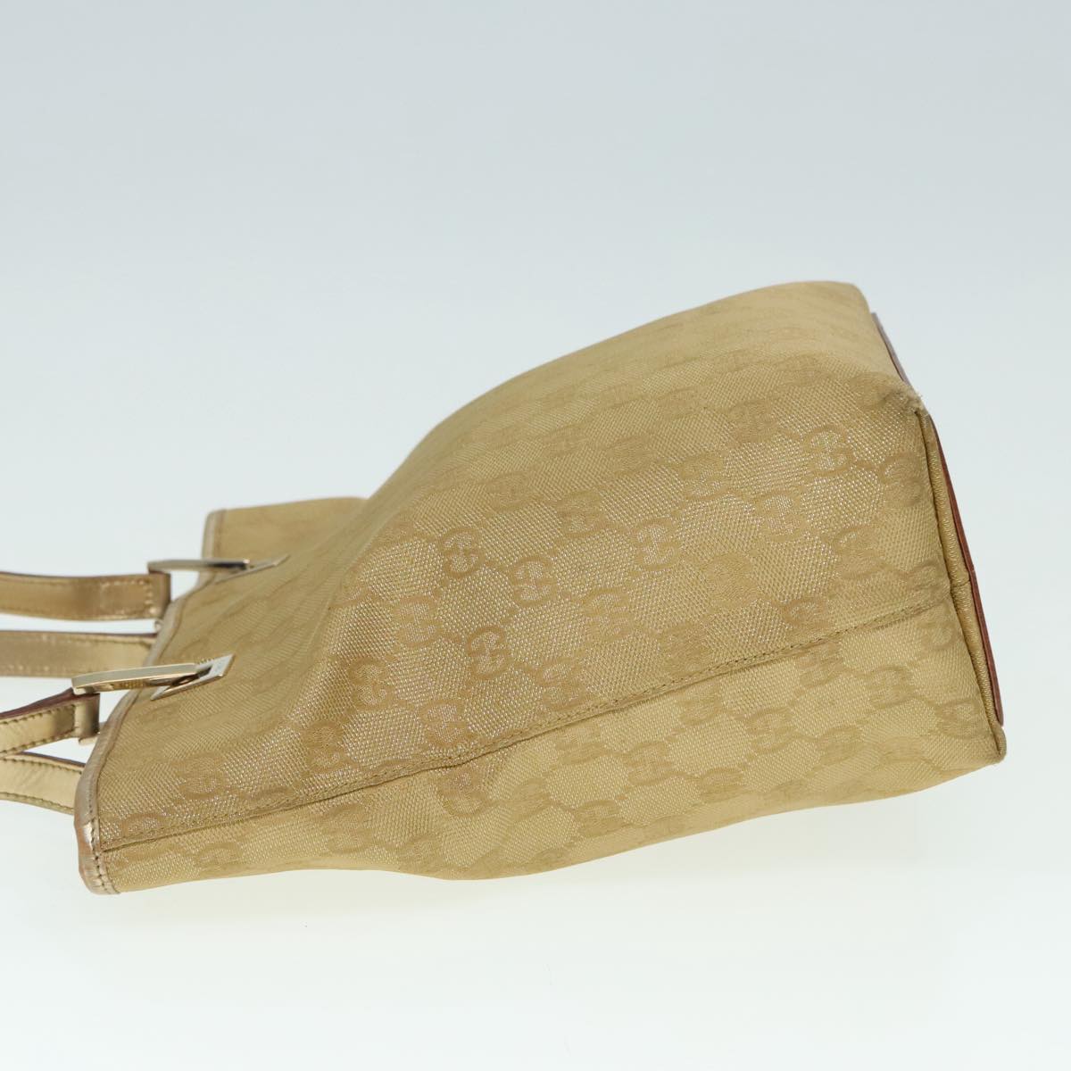 Gucci Gg Canvas Gold Canvas Tote Bag