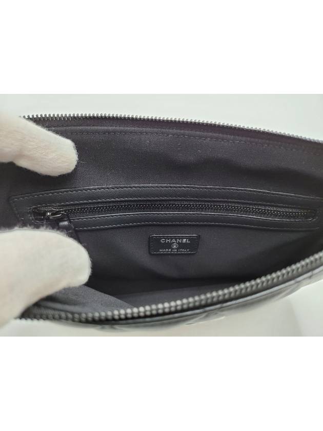 Classic Lambskin Clutch Bag Black Chanel