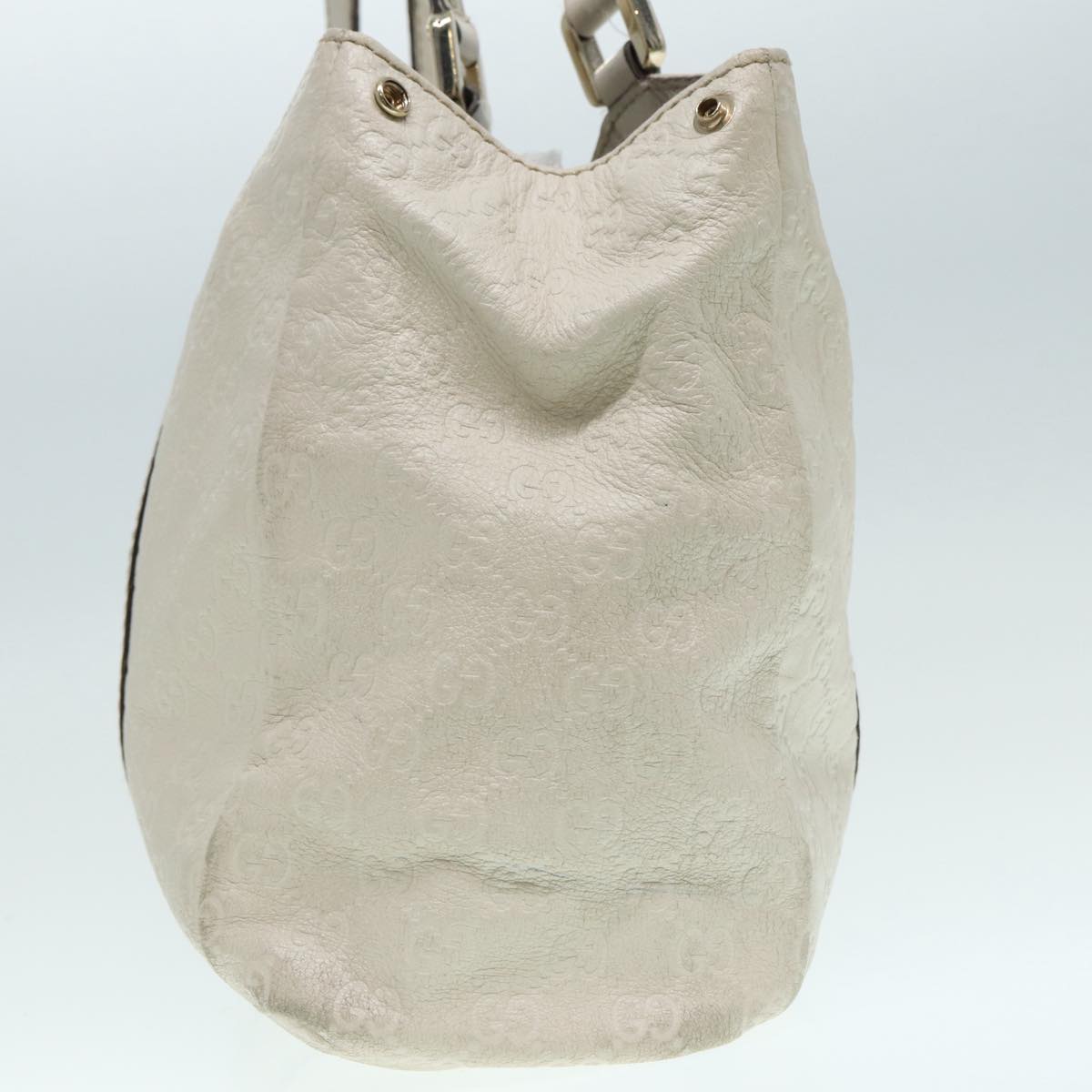 Gucci Guccissima White Canvas Handbag
