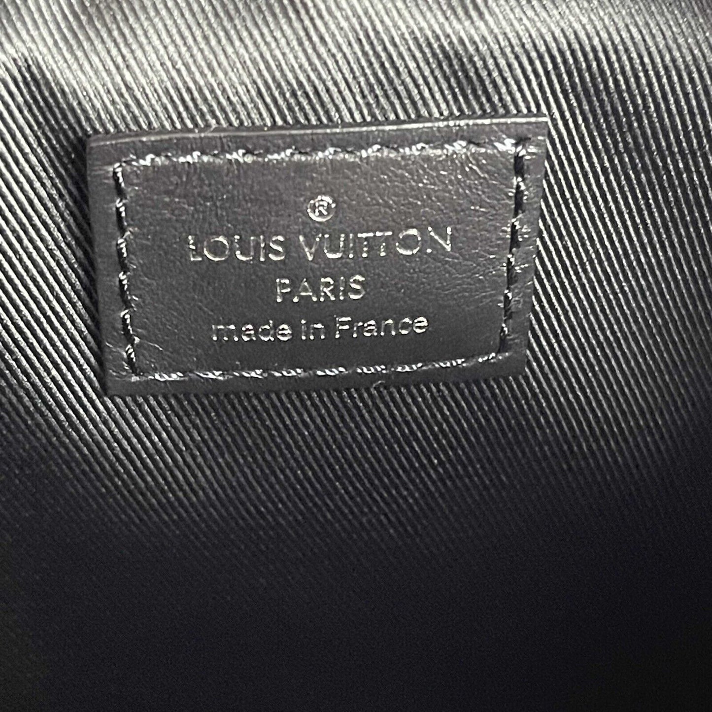 LOUIS VUITTON Excellent Reverse Monogram Eclipse Keepall XS Black Crossbody Bag