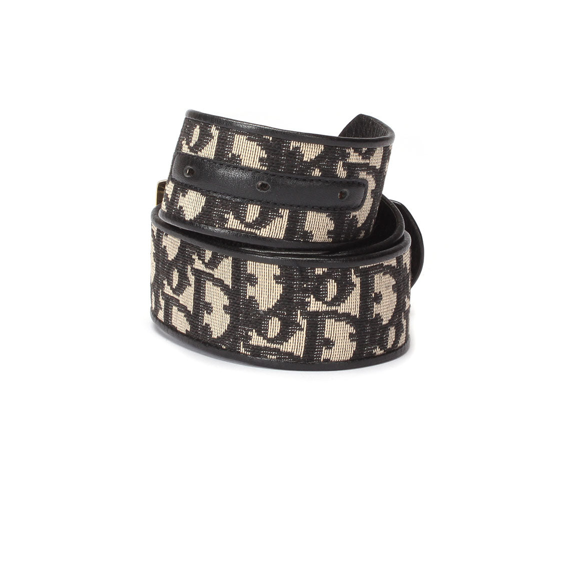 Oblique Canvas & Leather Belt