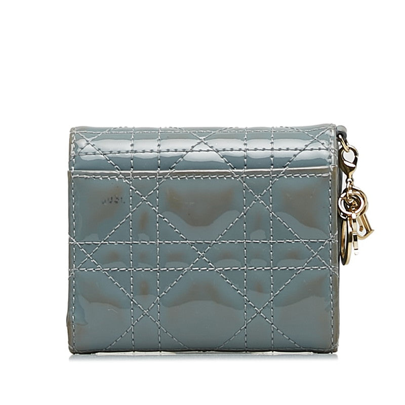Dior Canarium Three Folded Wallet Compact Wallet Grey Light Blue Emmelie Ladies Dior  Gorgeous