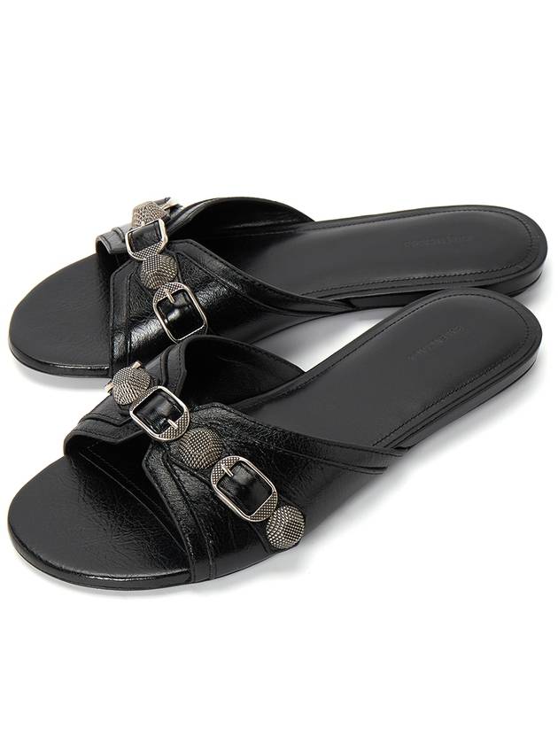 Luxury Balenciaga  Le Cagole Slippers Black