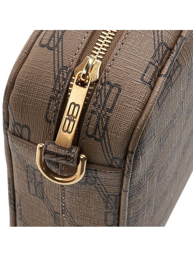 Luxury Balenciaga  Monogram Logo Camera Cross Bag Beige