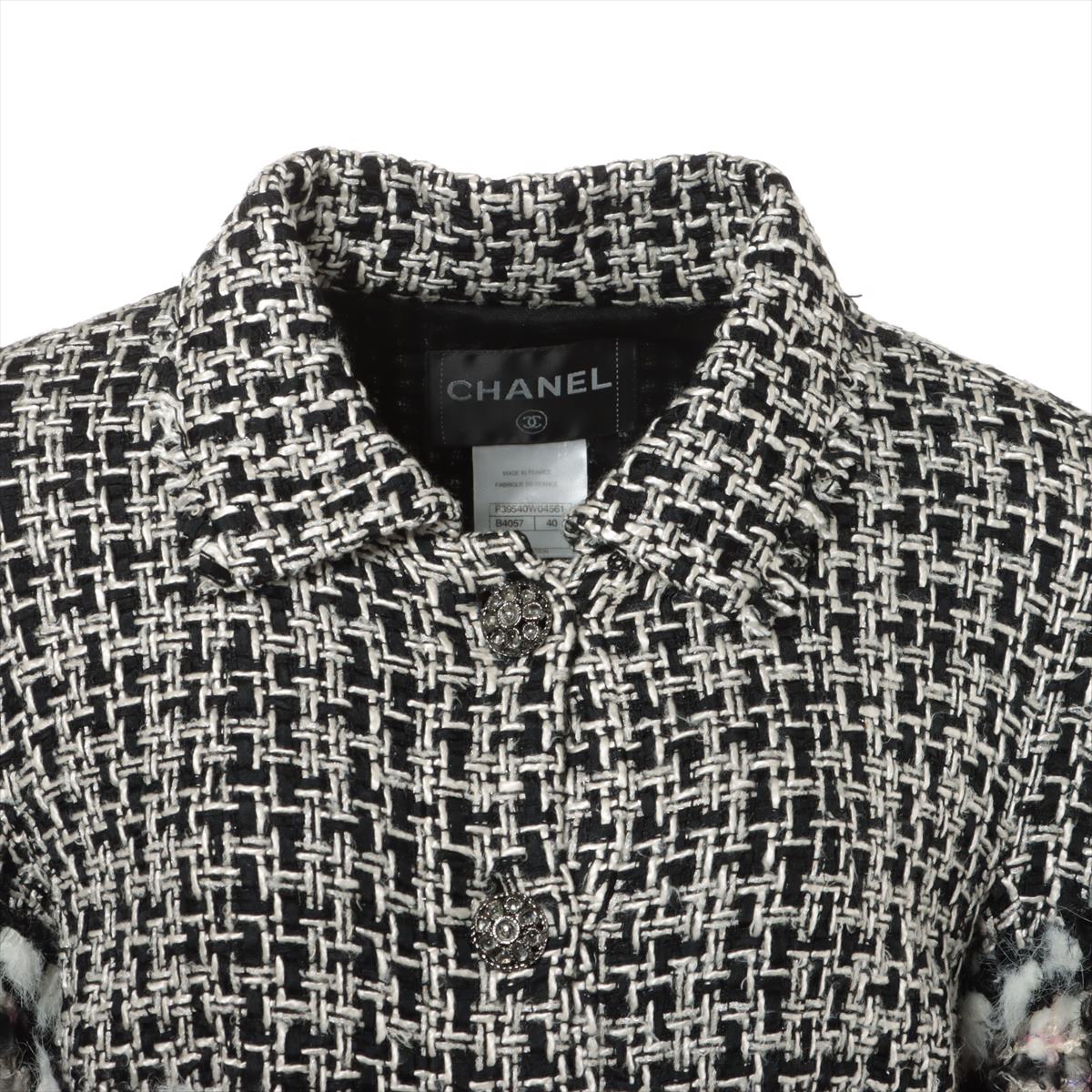 Chanel Coco Grippor P39 Twid Coat 40  Multicolor Fantasy 10AW Collection Runway 21 P39540W04561