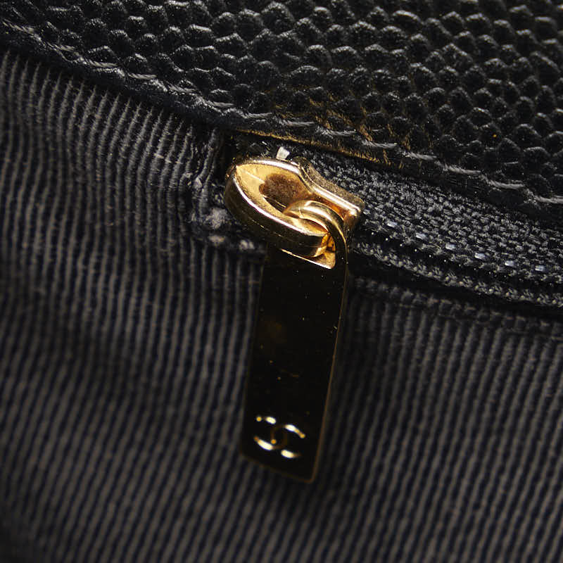 Chanel Mattress PT Tott Cocomark Chain Shoulder Bag Black Gold  Caviar S  CHANEL