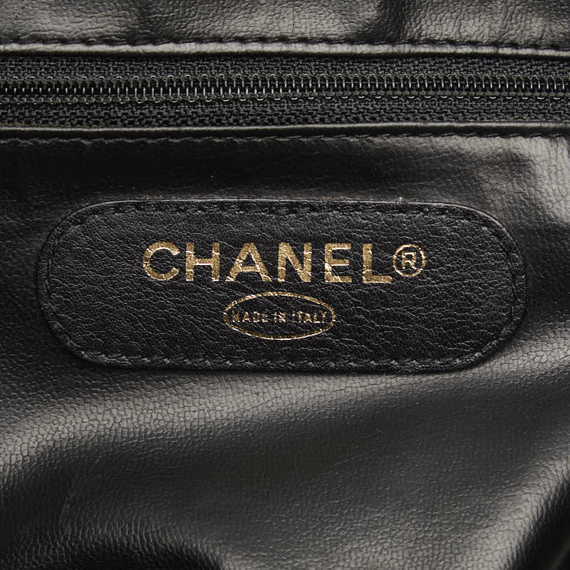 Chanel Super Model Bag Coco Chain Tote Bag One-Shoulder Bag Black Leather  CHANEL