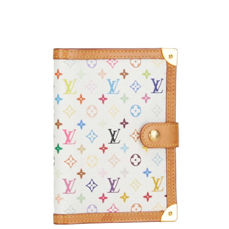 Louis Vuitton Multicolor nda PM Handbook Cover 6 s R20896 White Brown PVC Leather  Louis Vuitton