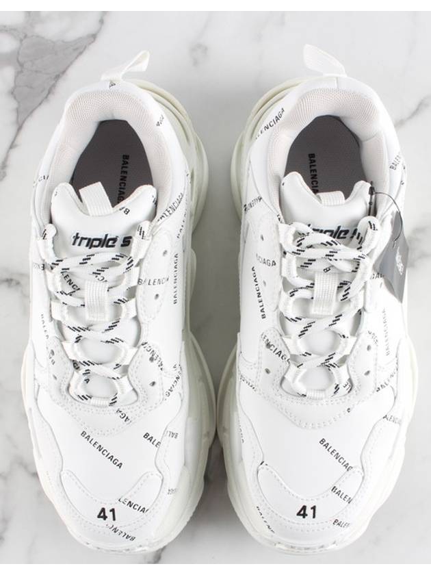 Luxury Balenciaga  My Multi Logo Triple S White 41 Domestic 260