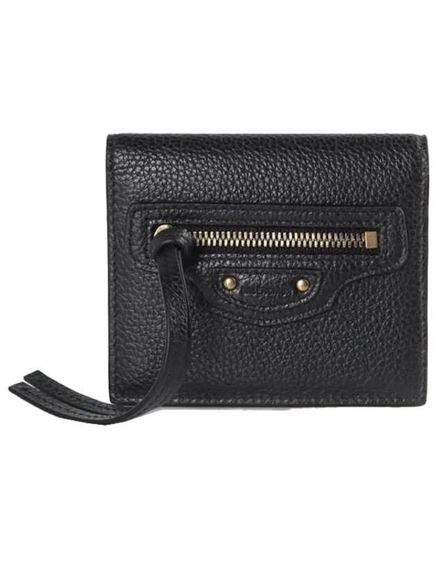 Luxury Balenciaga  Neo Classic Half Wallet Black
