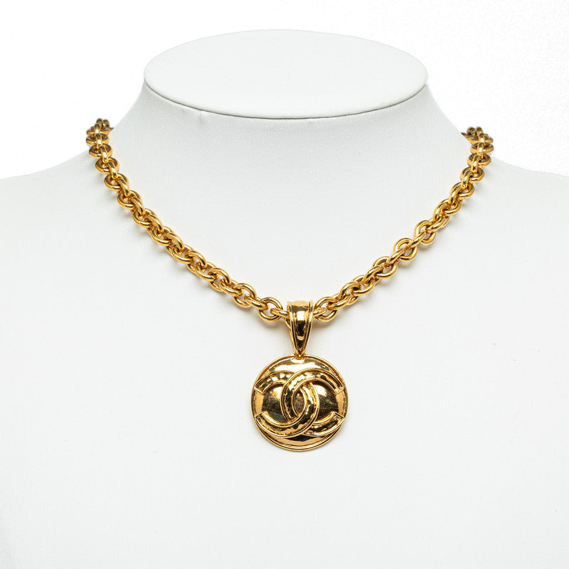 Chanel Vintage Coco Big Round Necklace G   Chanel