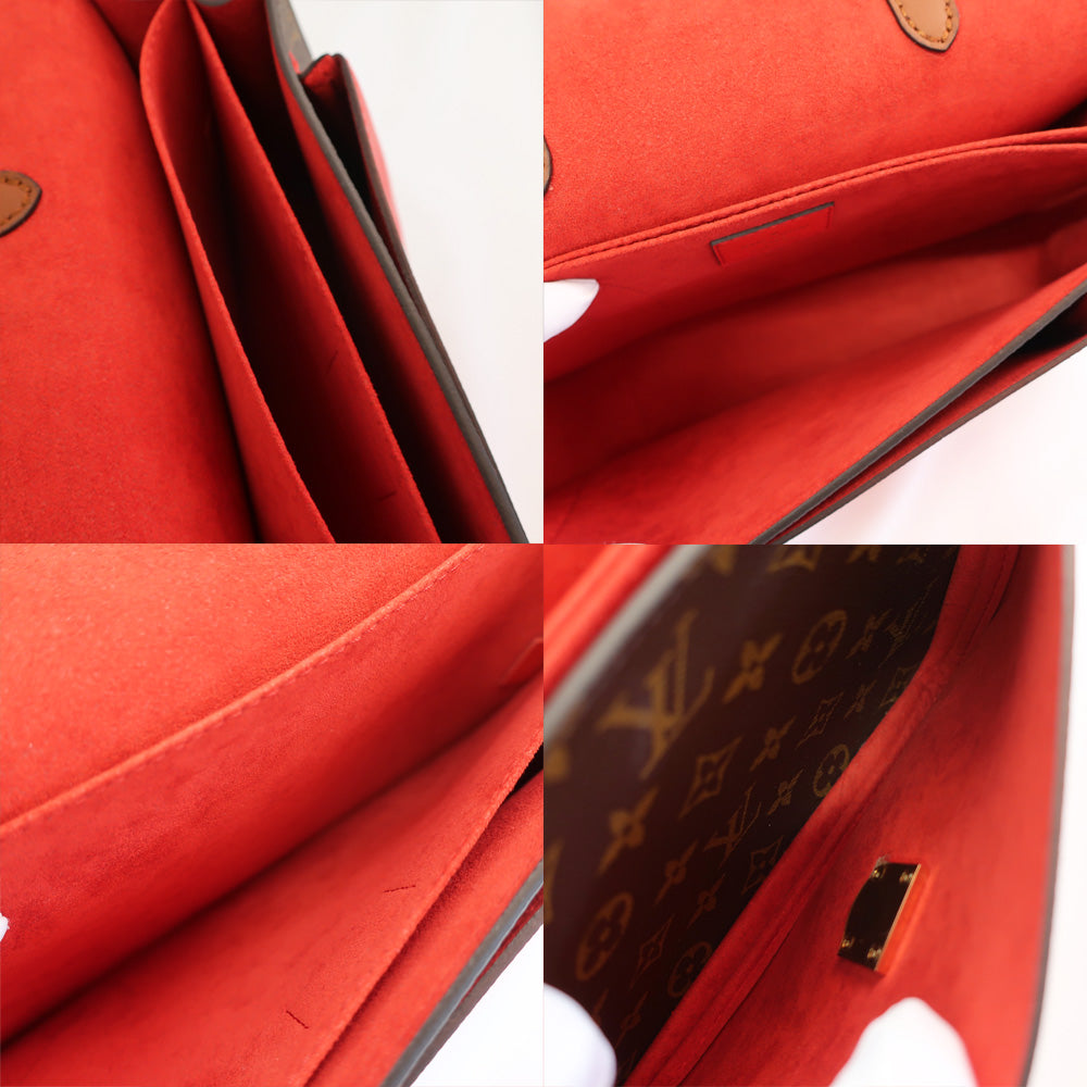 Louis Vuitton PM Monogram M44548 Handbag Shoulder 2WAY G Gold