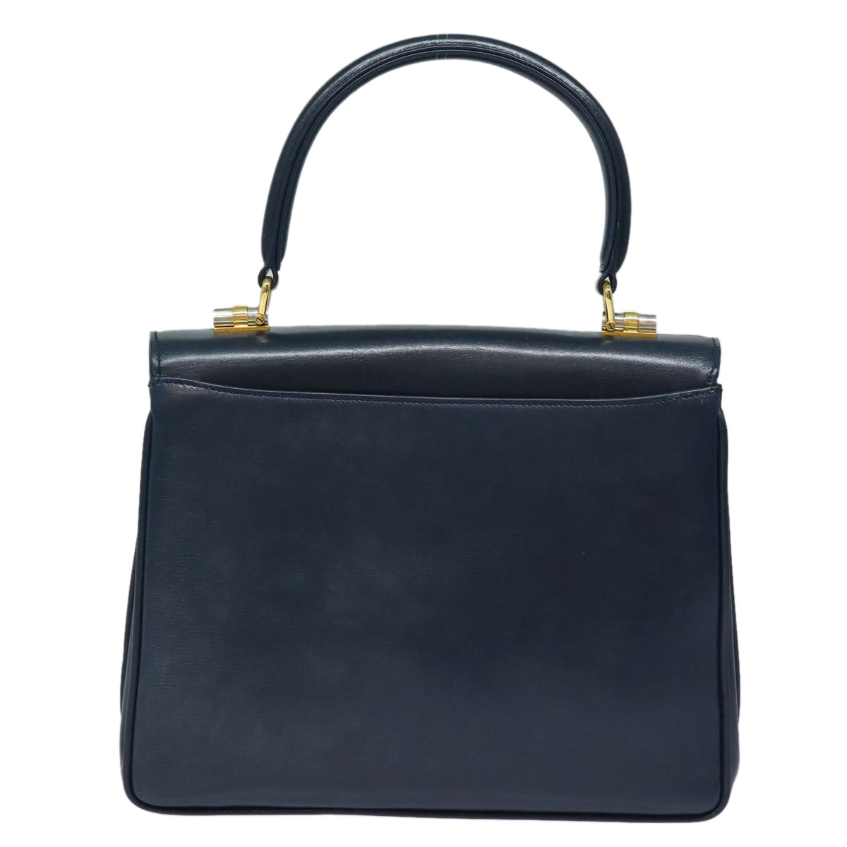 Gucci Vintage Navy Leather Handbag