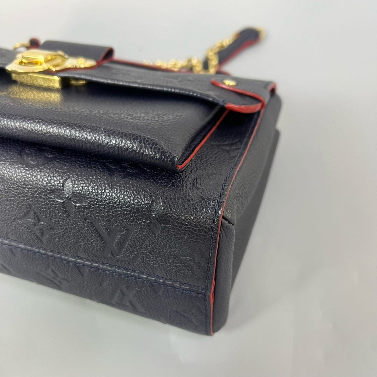 Preloved Louis Vuitton (LV) Vavin bag blue 25cm*18cm XJ11382