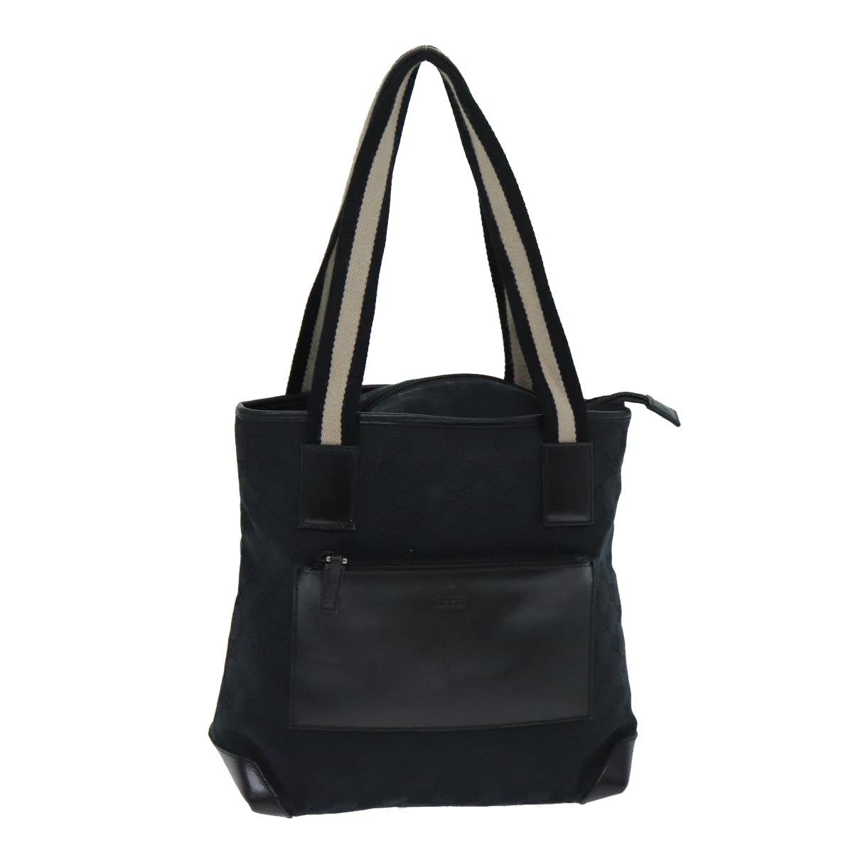 Gucci Gg Canvas Black Canvas Tote Bag ()