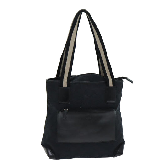 Gucci Gg Canvas Black Canvas Tote Bag ()