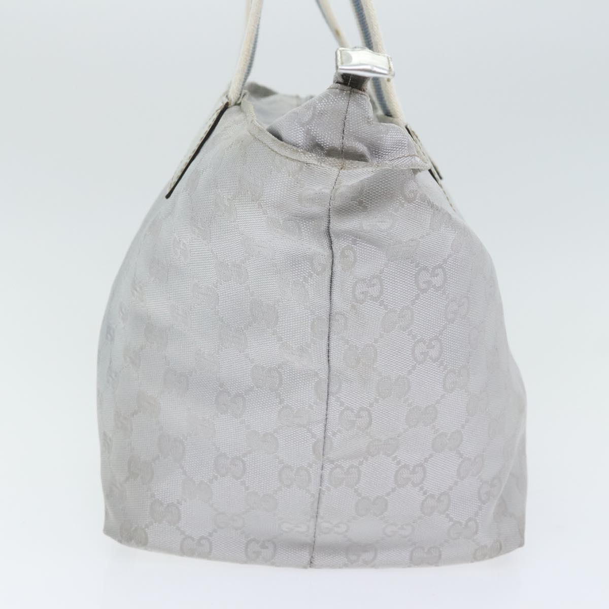 Gucci Web Grey Canvas Handbag