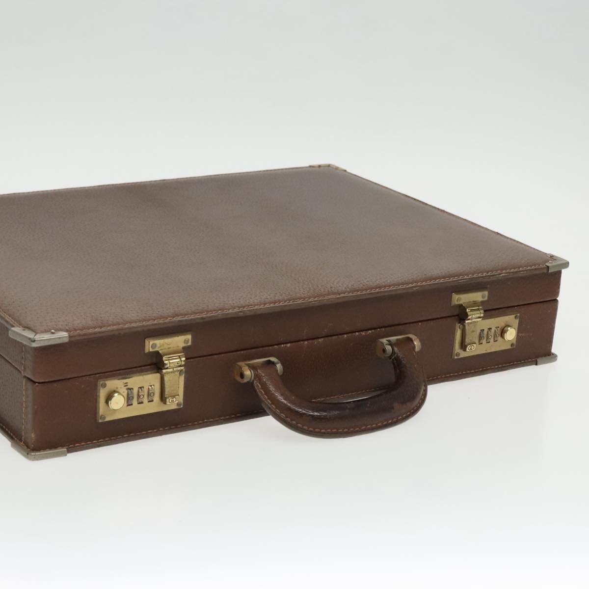 Gucci Brown Leather Travel Bag
