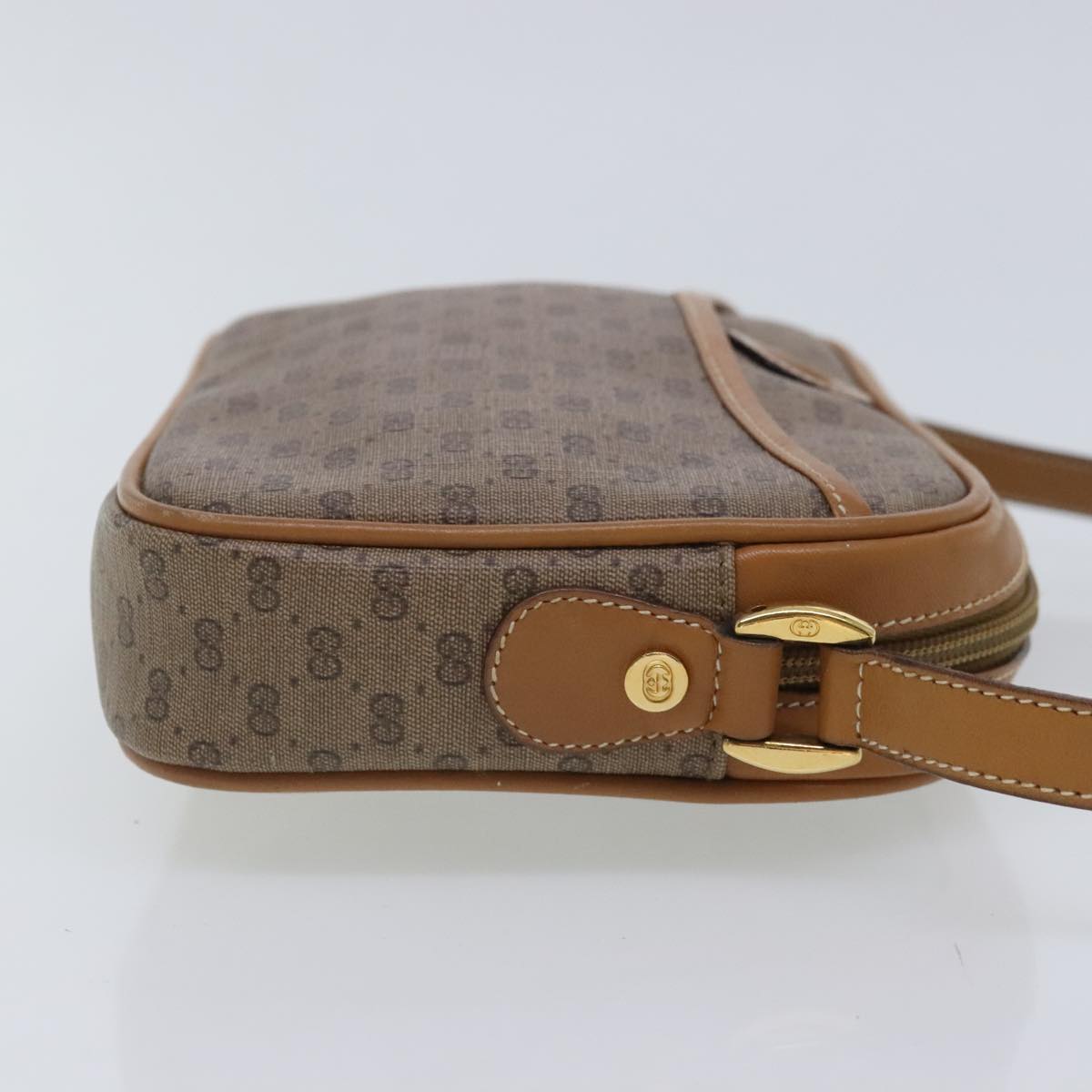 Gucci Micro Small Gg Canvas Beige Canvas Shoulder Bag