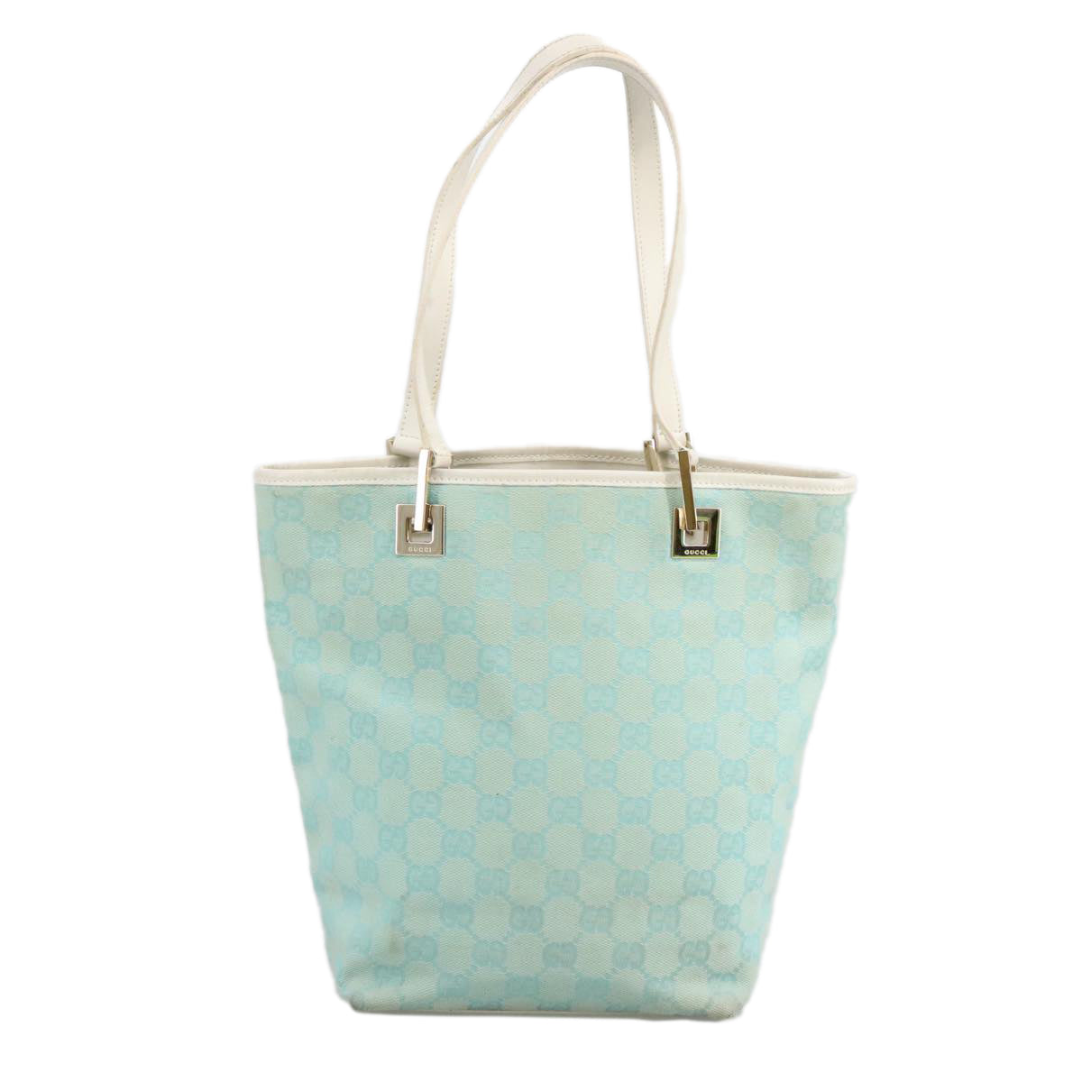 Gucci Blue Canvas Tote Bag