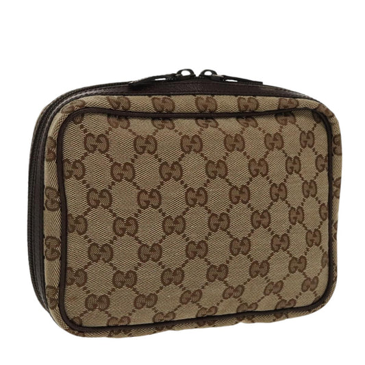 Gucci Beige Canvas Clutch Bag ()