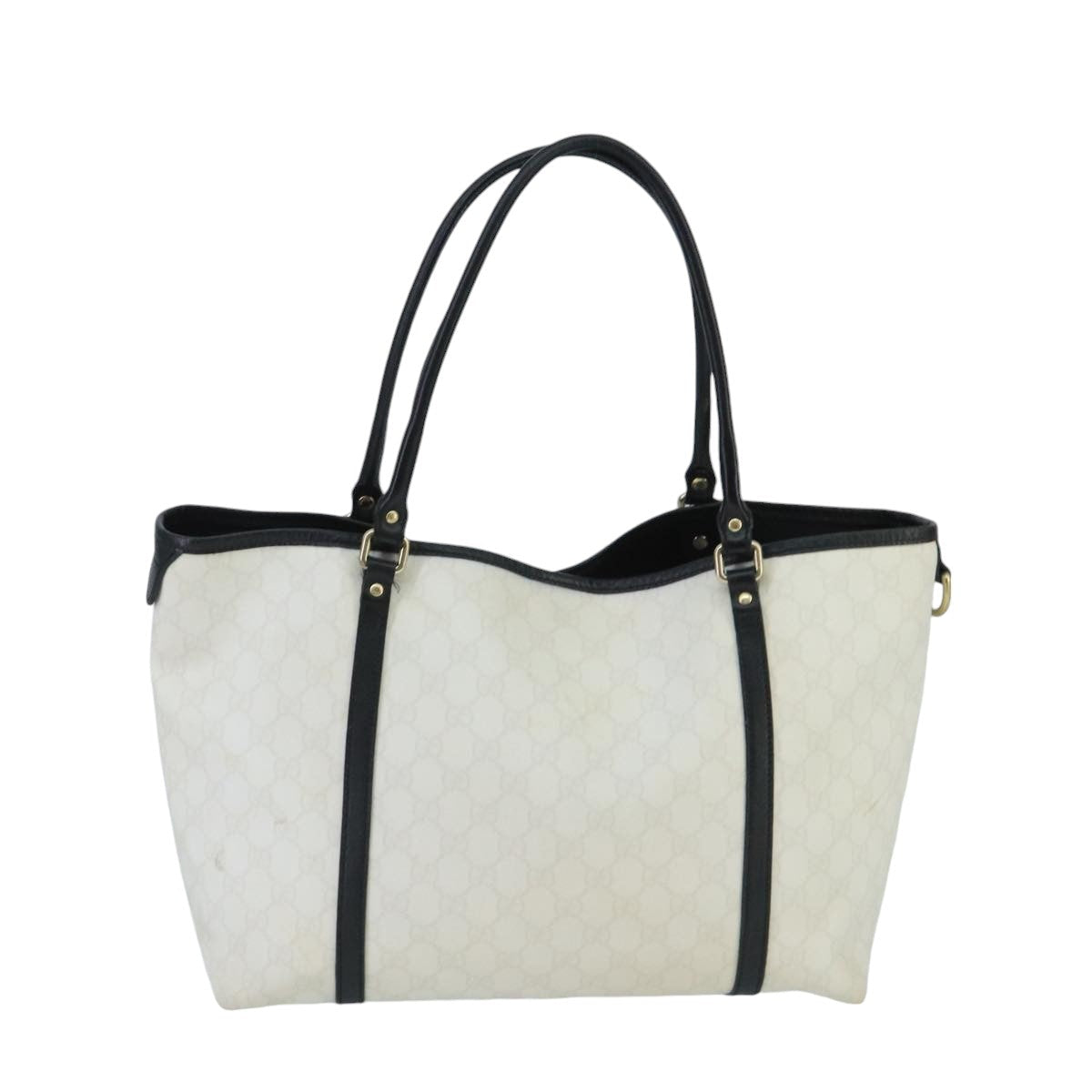 Gucci White Canvas Tote Bag