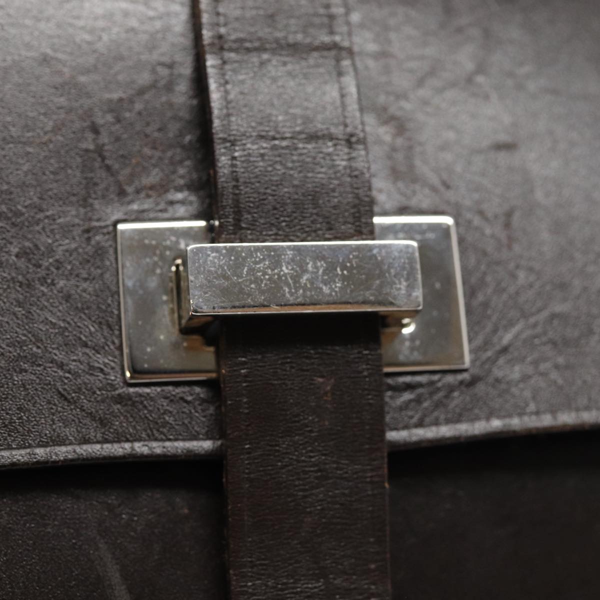 Gucci Brown Leather Clutch Bag