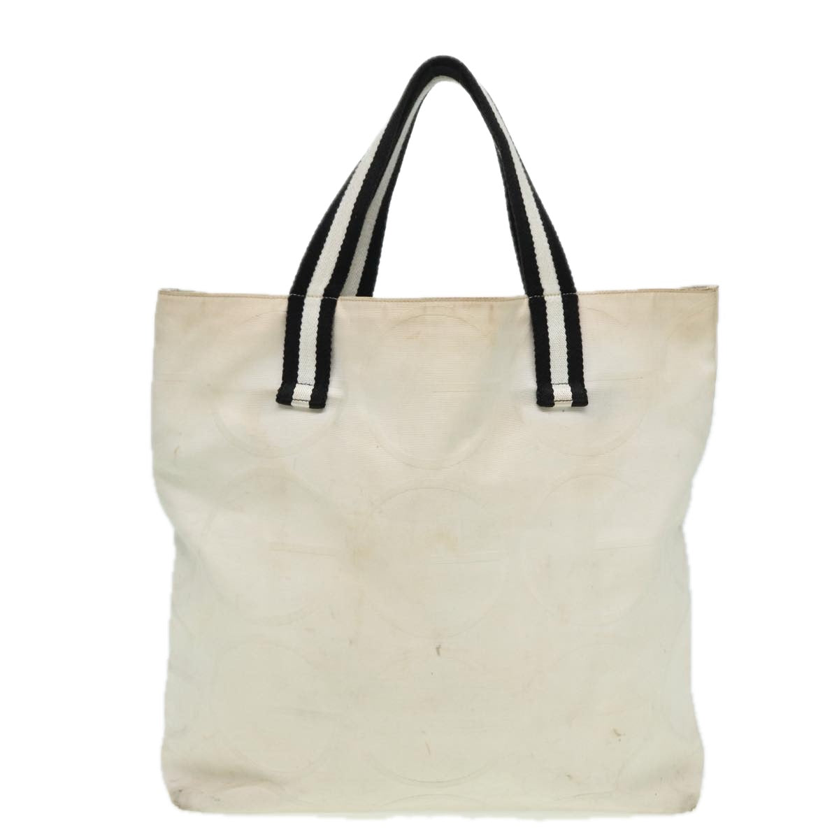 Gucci Cabas White Canvas Tote Bag