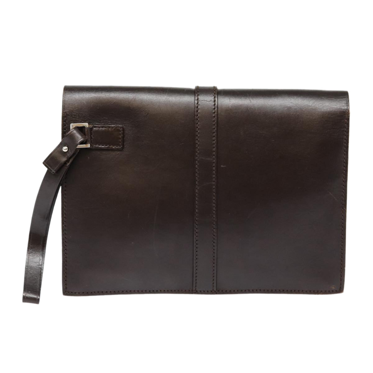 Gucci Brown Leather Clutch Bag