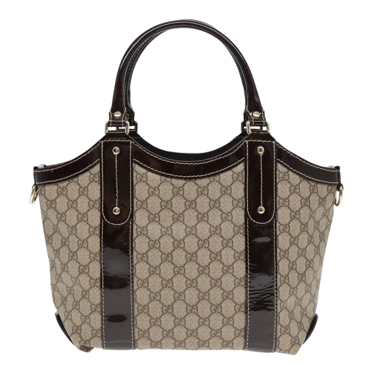 Gucci Flower Beige Canvas Tote Bag