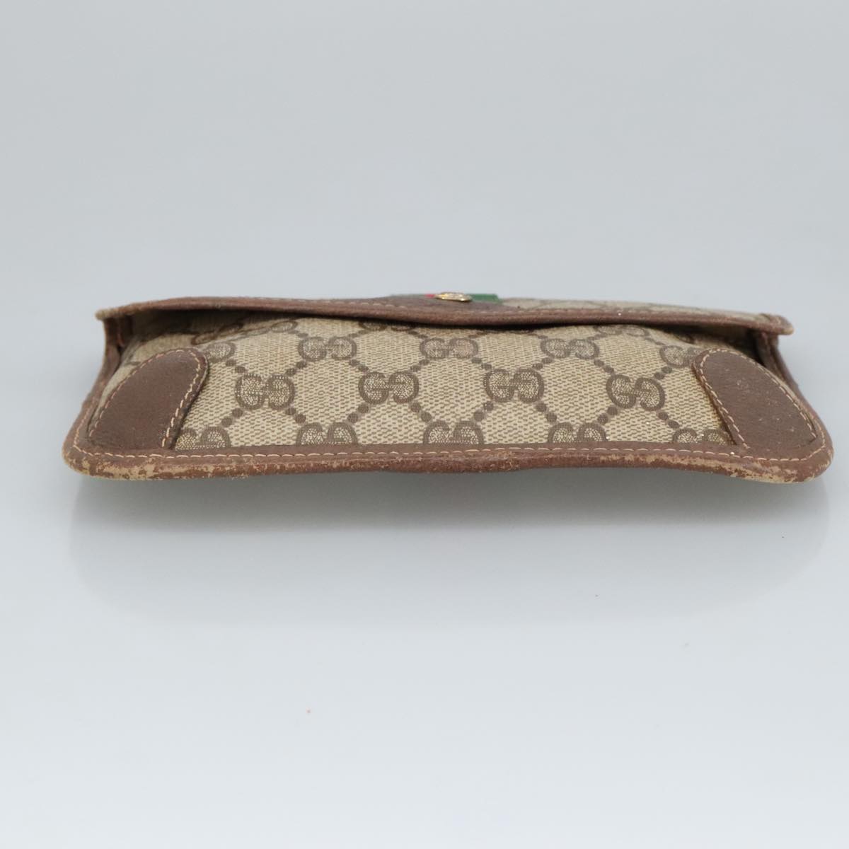 Gucci Ophidia Beige Canvas Clutch Bag