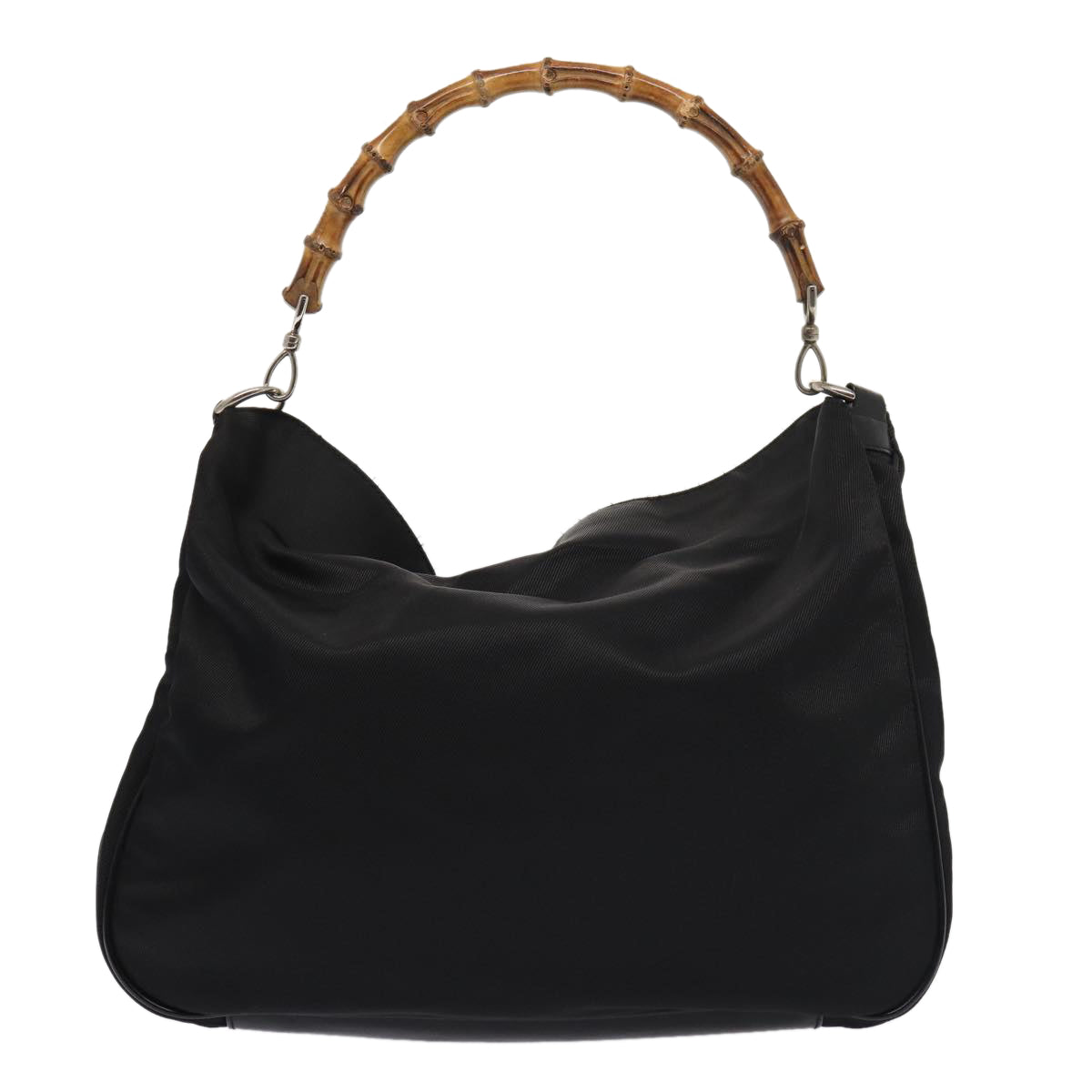 Gucci Bamboo Black Synthetic Handbag