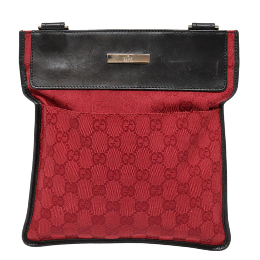 Gucci Red Canvas Shoulder Bag ()