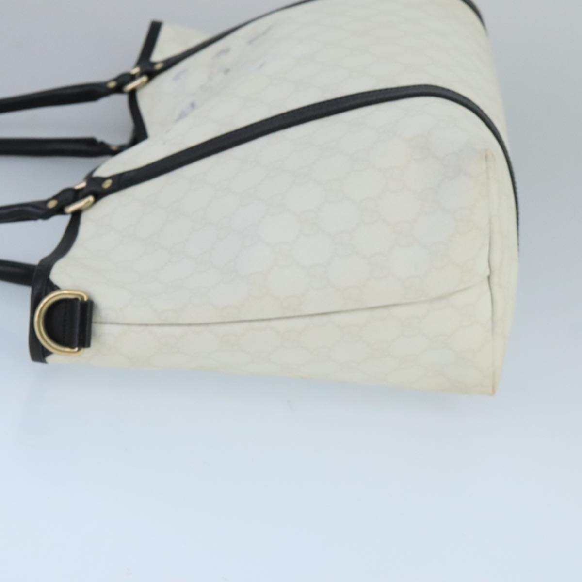 Gucci White Canvas Tote Bag
