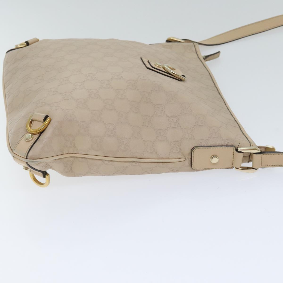 Gucci Guccissima Beige Canvas Shoulder Bag