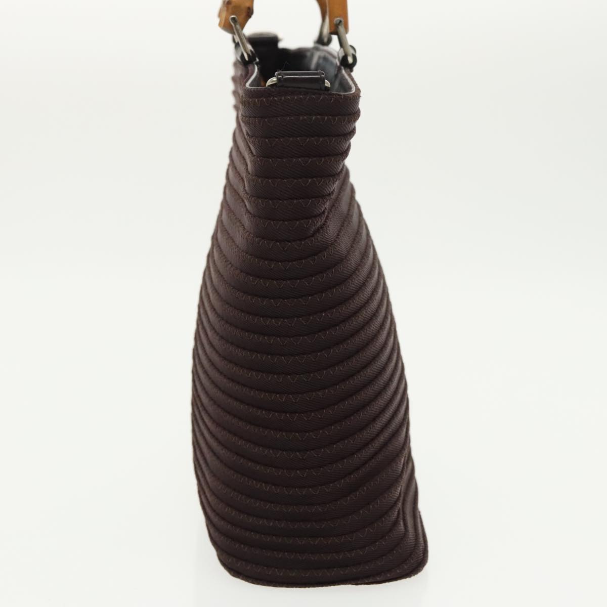 Gucci Bamboo Burgundy Synthetic Handbag
