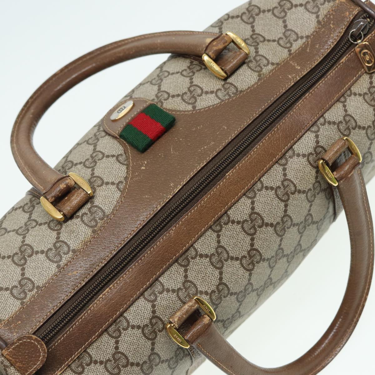 Gucci Ophidia Beige Canvas Travel Bag