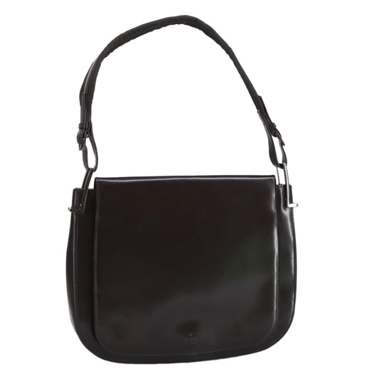Gucci -- Burgundy Patent Leather Shoulder Bag ()