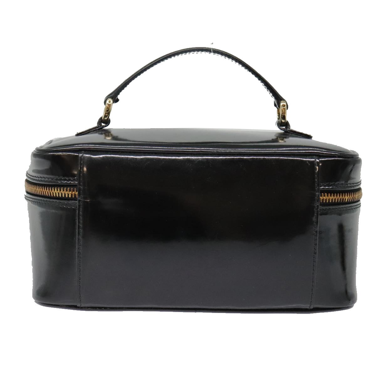 Gucci Bamboo Black Patent Leather Clutch Bag